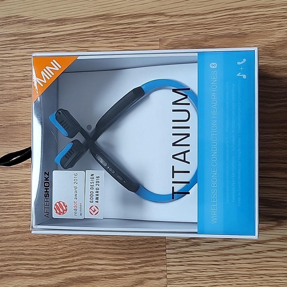 AfterShokz Titanium Mini Bone Conduction Wireless Bluetooth Headphones